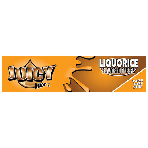 Juicy Jays Liquorice King Size Slim Papers Pack of 24