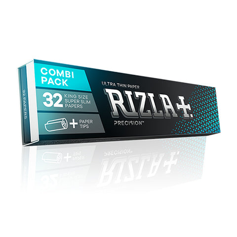 Rizla+ Ultra Thin Paper Precision King Size Super Slim Papers+Tips Pack of 24