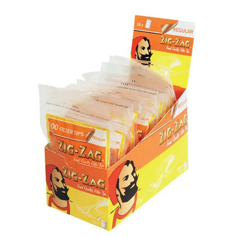 Zig Zag Filter Tips Regular 150 Pcs, 10 Pack