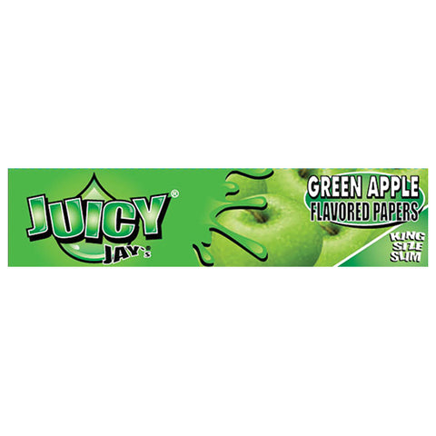 Juicy Jays Green Apple King Size Slim Papers Pack of 24