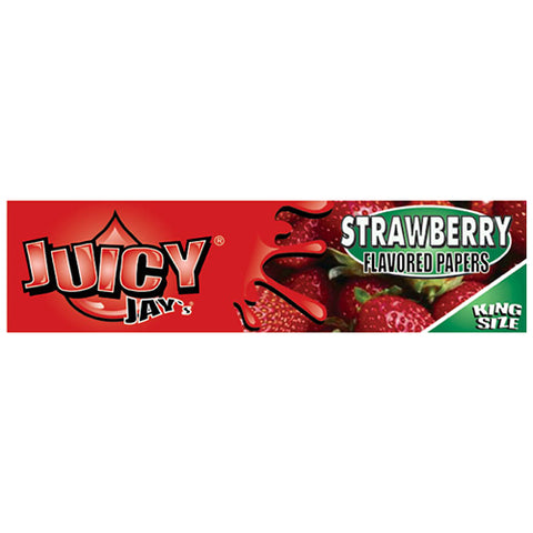 Juicy Jays Strawberry King Size Slim Papers Pack of 24