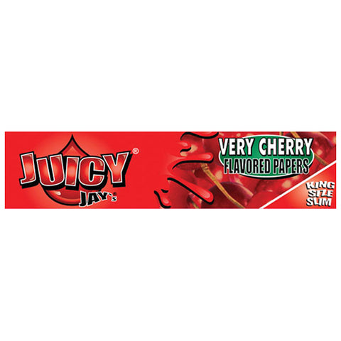 Juicy Jays Very Cherry King Size Slim Papers Pack of 24