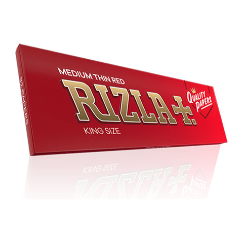 Rizla+ Medium Thin Red King Size Papers Pack of 50