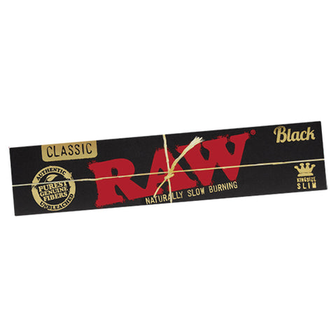 RAW Classic Black King Size Slim Papers Pack of 50